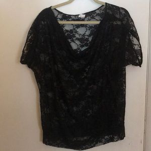Lace Black Blouse